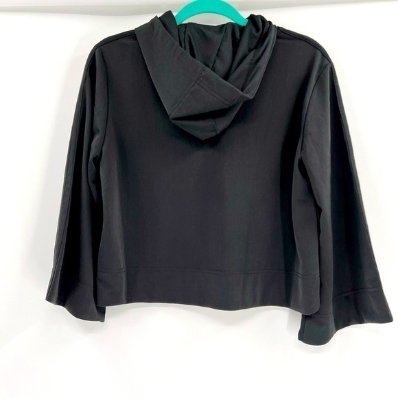 adidas
Women's Black Cropped Flared Sleeve Top Hooded Size S - Picture 12 of 12